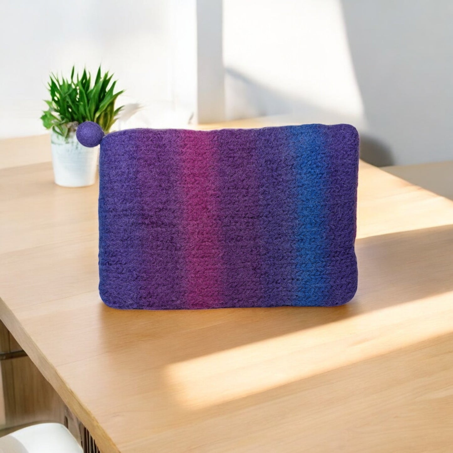 "The Clutch" in Felted Wool