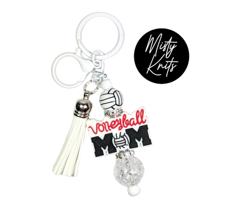 Volleyball Mom Keychain