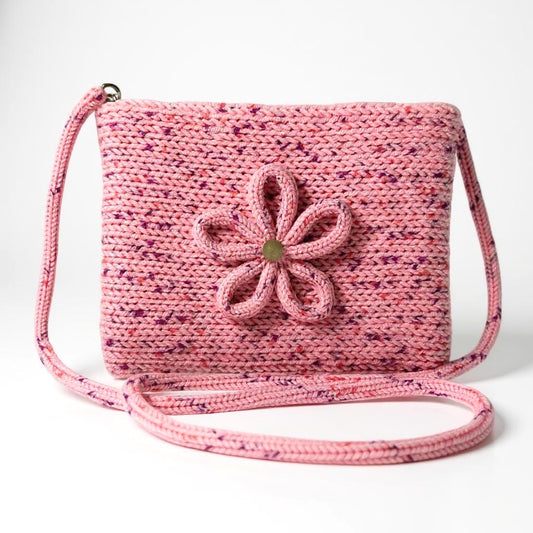The Daisy Crossbody Purse in Bright Pink