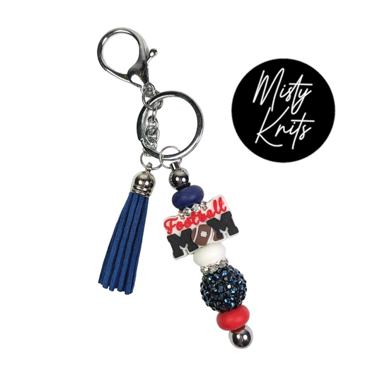 Football Mom Keychain