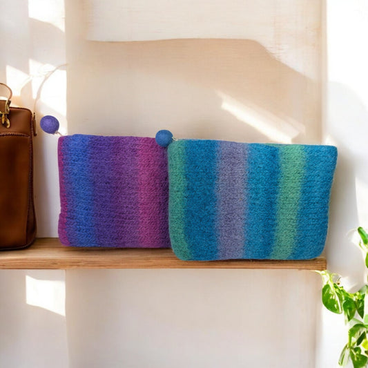 "The Clutch" in Felted Wool