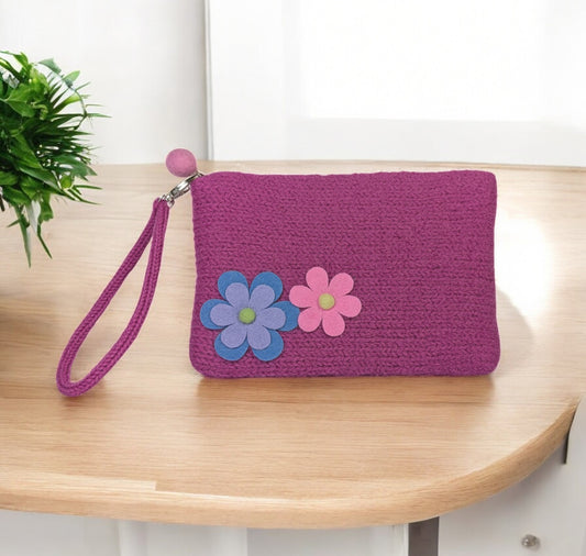 The Flowered Wristlet in Pink