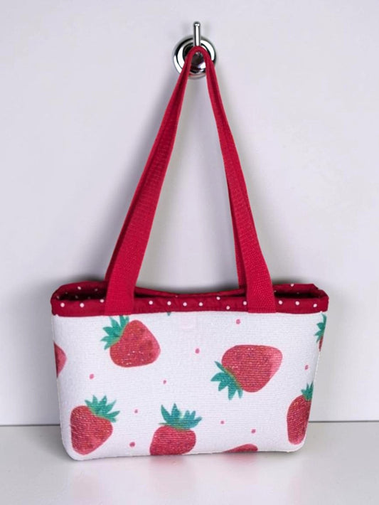 Strawberry Purse with Matching Scrunchy Keychain