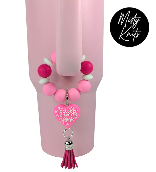 Breast Cancer Awareness Tumbler Charm